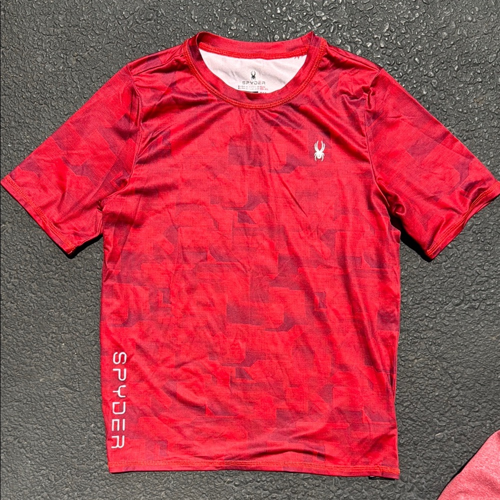 Spyder Red Short Sleeve Performance Tee